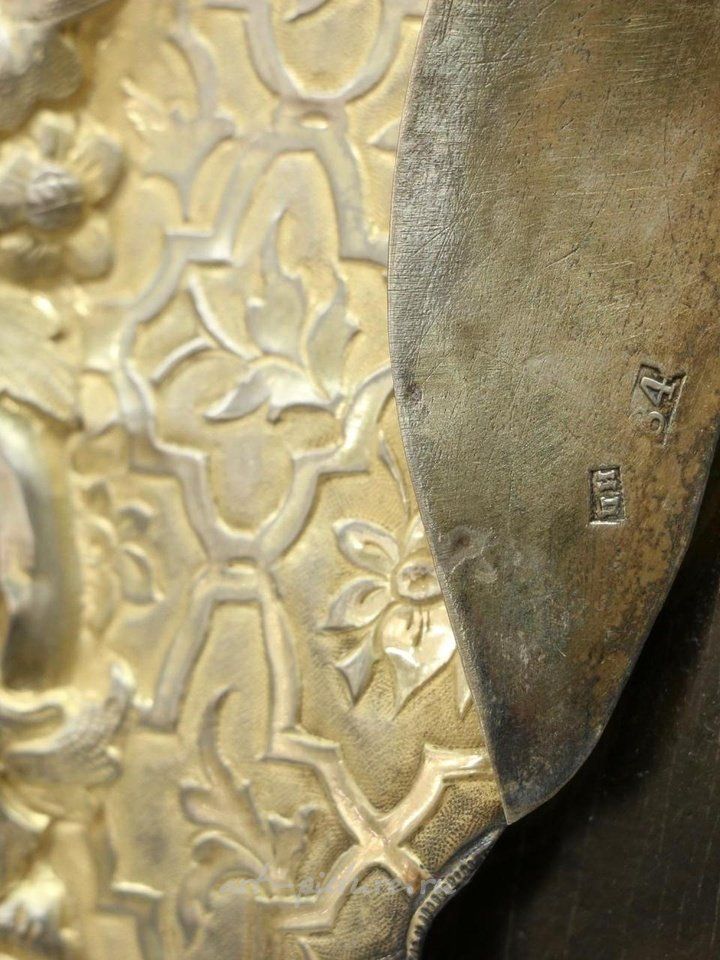 Русское серебро , Икона Христа Пантократора в серебряной ризе...