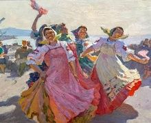 Концерт на стройке. (эскиз)