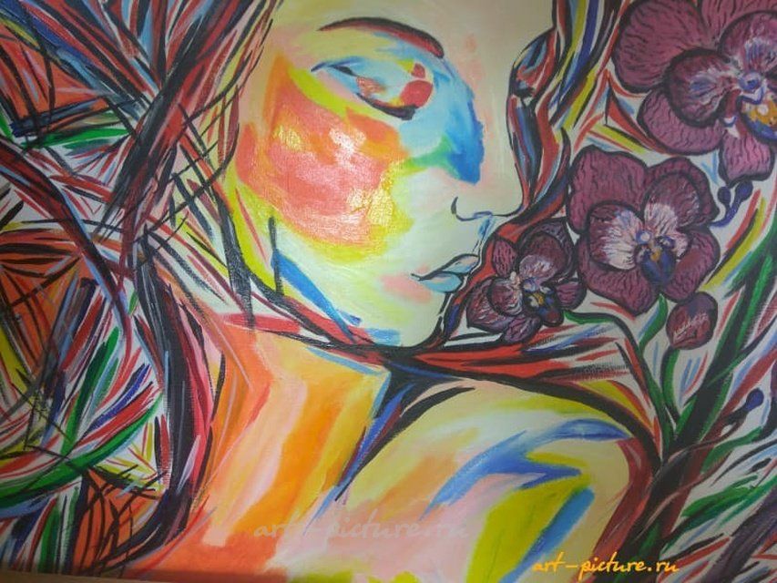 Женщина мечта Масло,холст 