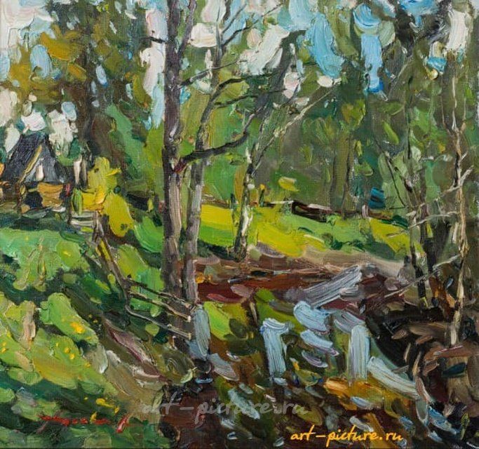 Июнь,р.Шуйка масло,холс 