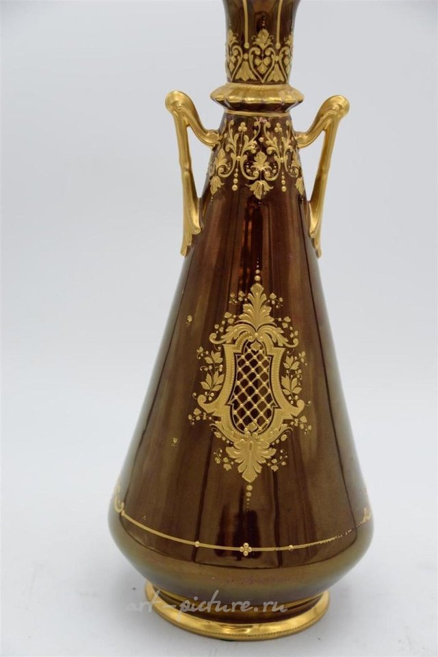 Royal Vienna , Фарфоровая ваза "Royal Vienna Portrait" с ручками и подписью "Донат"