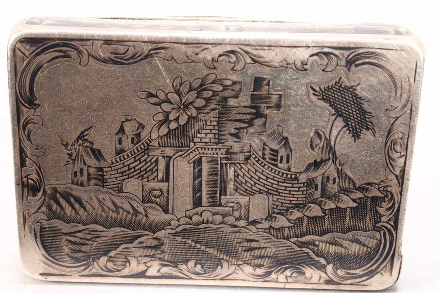 Русское серебро , Русская серебряная табакерка Nielo 19 века