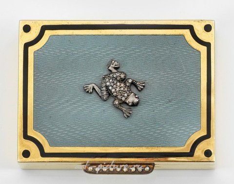 Русское серебро, Декоративная эмалевая шкатулка