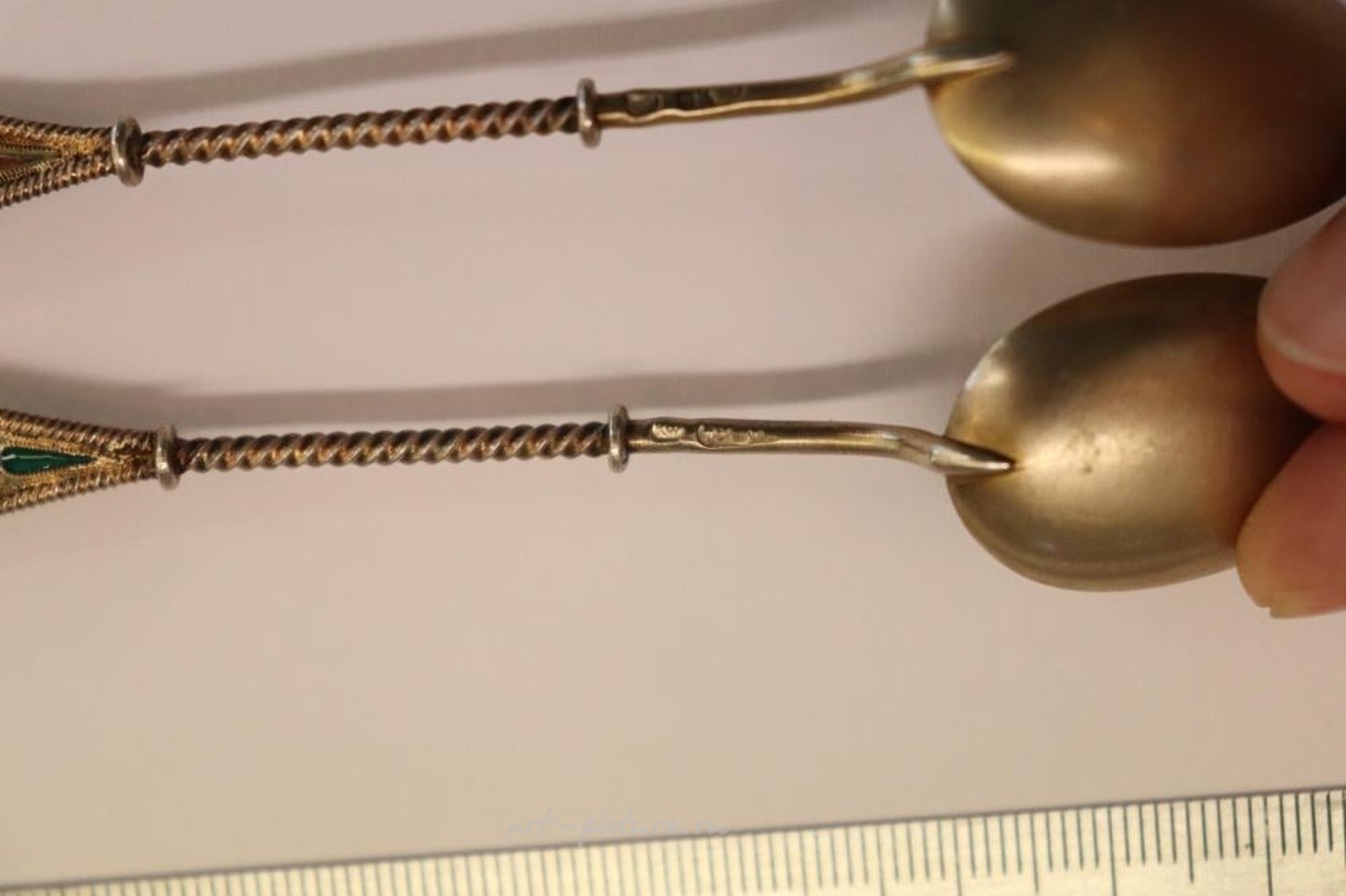 俄罗斯银 , 卡尔·法贝热奇（Karl Fabergé）的镀金银茶匙