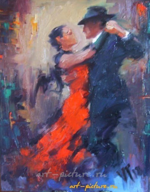 танго масло,холст