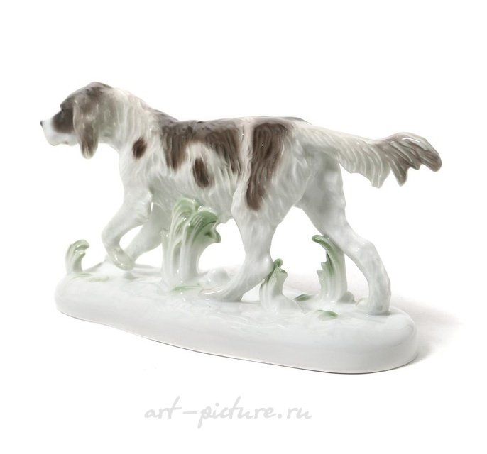 Фарфоровая фигура "Сеттер". KPM, Германию
