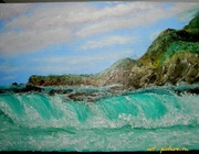 Штормит масло холст ДВП 