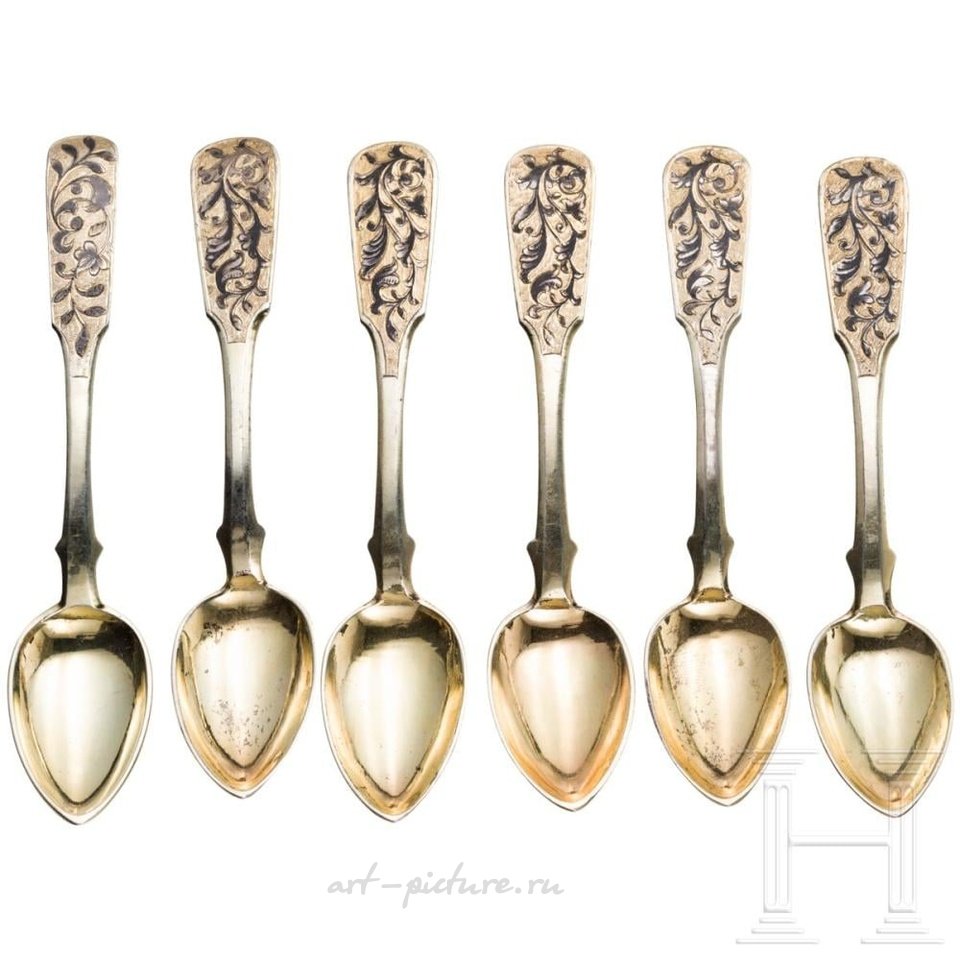 Русское серебро , Набор столовых предметов
