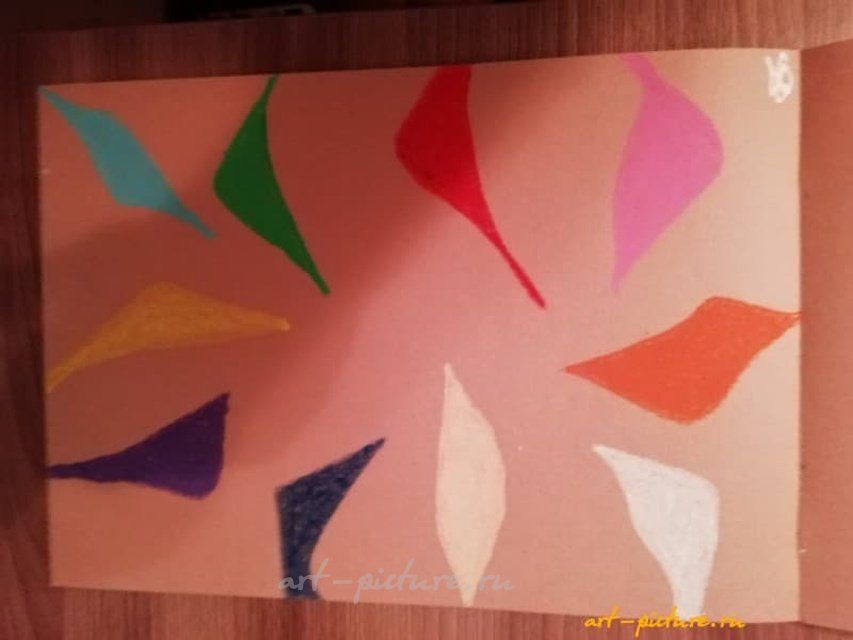 "Радостные Вести" Масляная пастель 