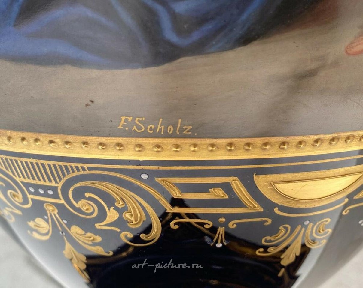 维也纳皇家瓷器 , 皇家维也纳奥地利手绘瓷瓮