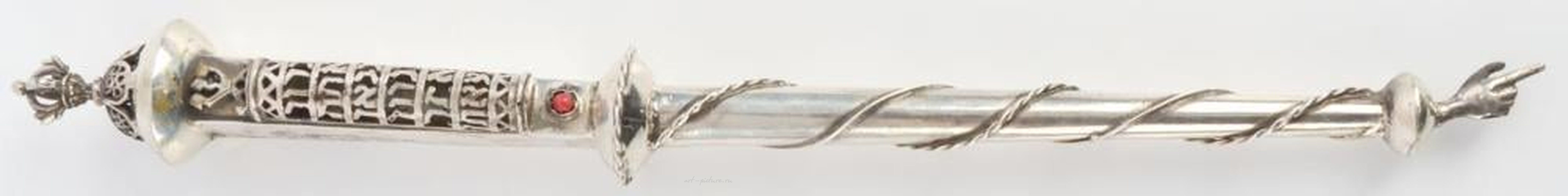 Русское серебро , Серебряная точилка Торы русского еврейского происхождения, изготовлена в 1844 году.