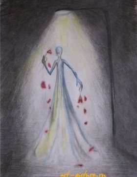 купить Сумерки акварель,карандаш,акварельная бумага 