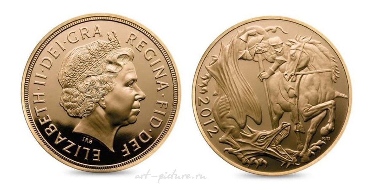 Соверен 2012 год Специальный выпуск Proof 2012 Full Gold Proof Sovereign 5-Coin Set