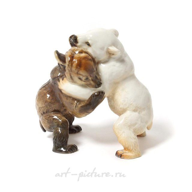 Фигура "Медвежата". Porzellan Manufaktur Allach