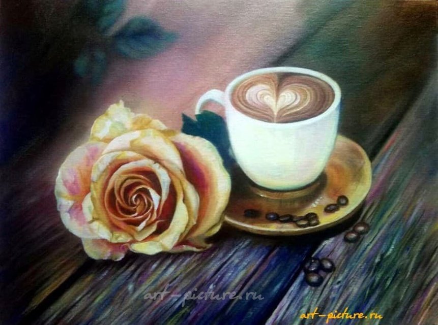 Аромат любви масло, холст 