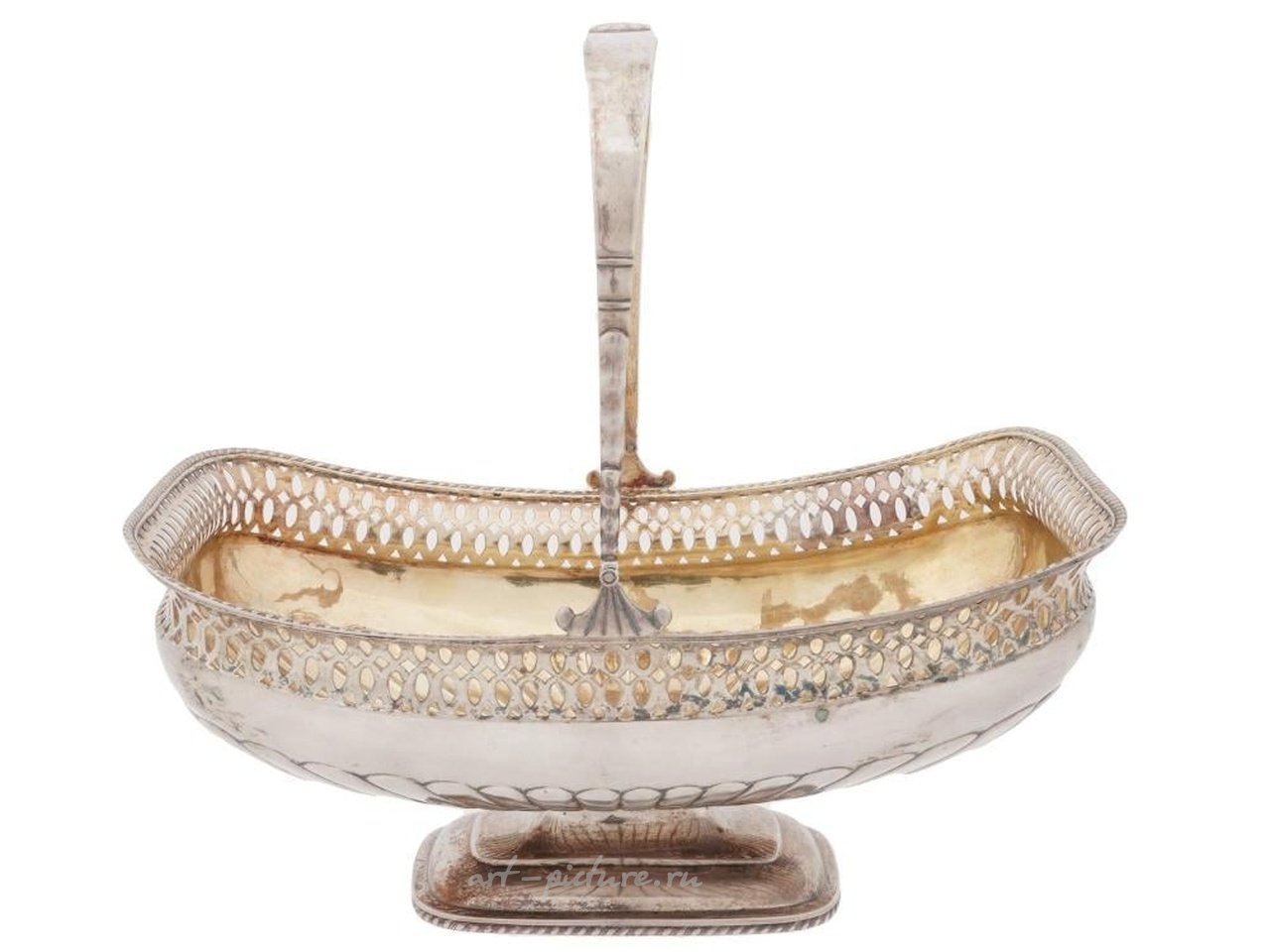 Русское серебро , Корзина из российского императорского серебра.