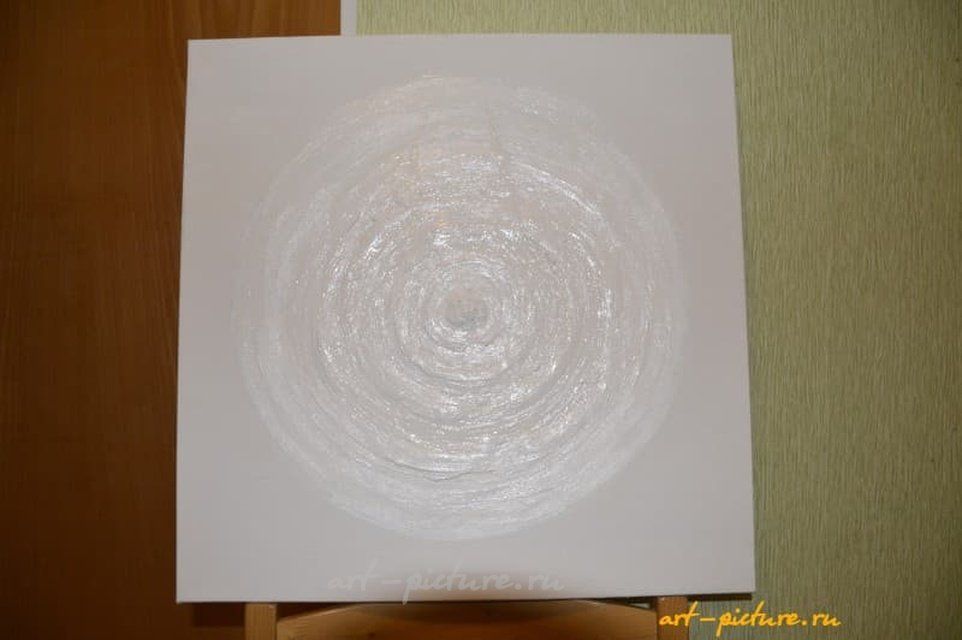 Белый круг Сидорова холст масло 