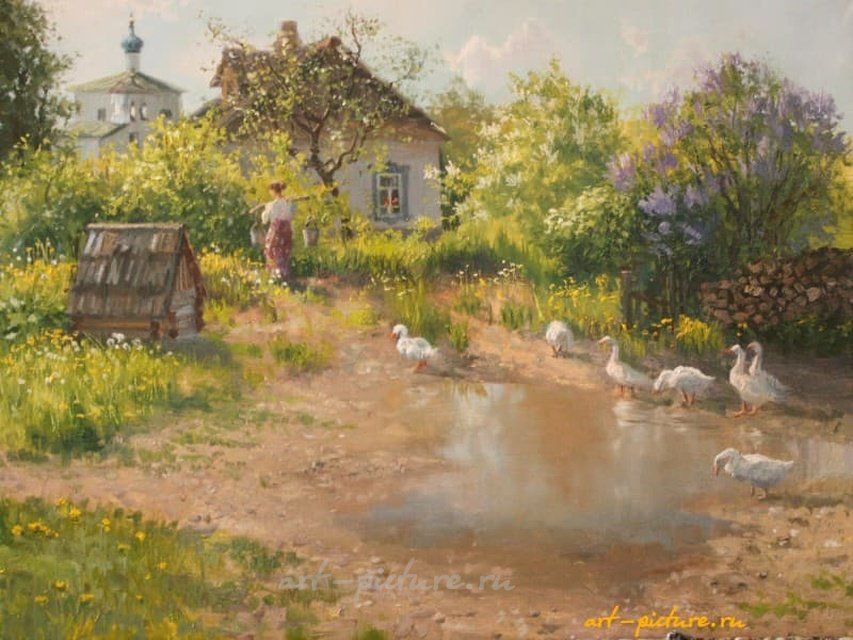 Благодатное тепло. масло, холст 