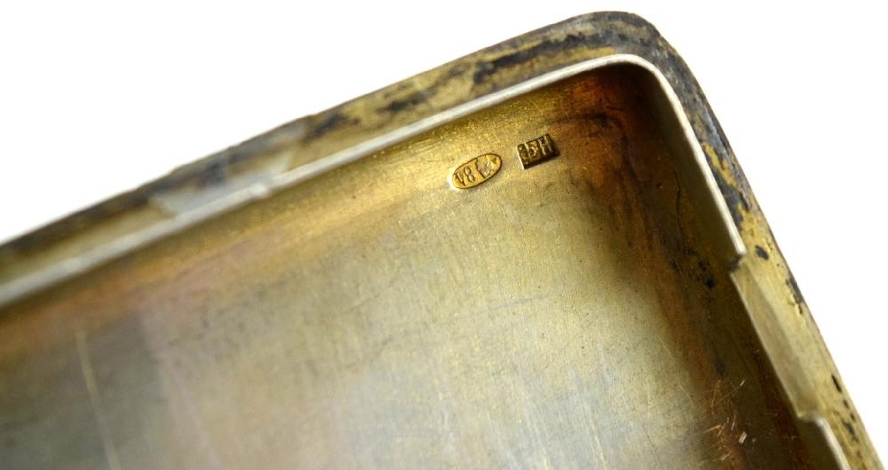 Russian silver , Antique Russian Imperial Sterling Silver Cigarette Case