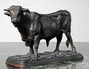 Скульптура Бык племенной Россия. Кусинский чугунный завод . Кон. XIX-нач. XX в.