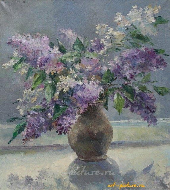 Сирень. Холст, масло. 50 х 45 см