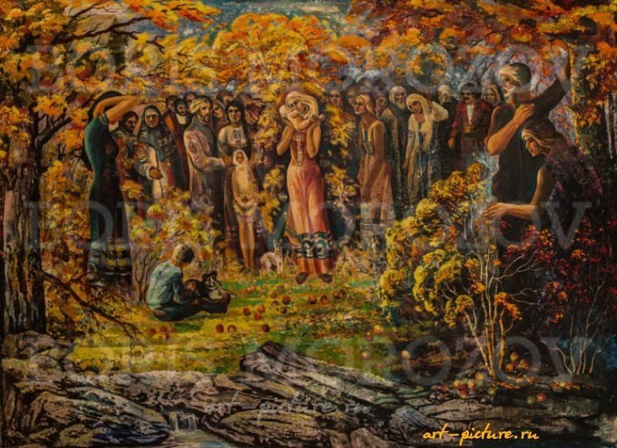 «Русские люди» Холст / Масло 