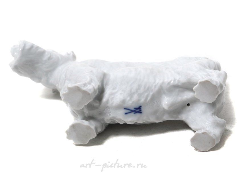 Фарфоровая фигура "Cкотч-терьер". Meissen