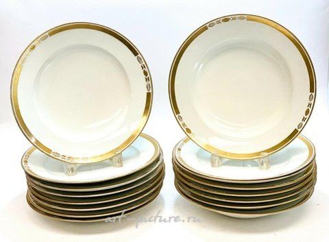 Royal Vienna, Фарфоровая обеденная посуда Wedgwood в стиле империи для 12 человек