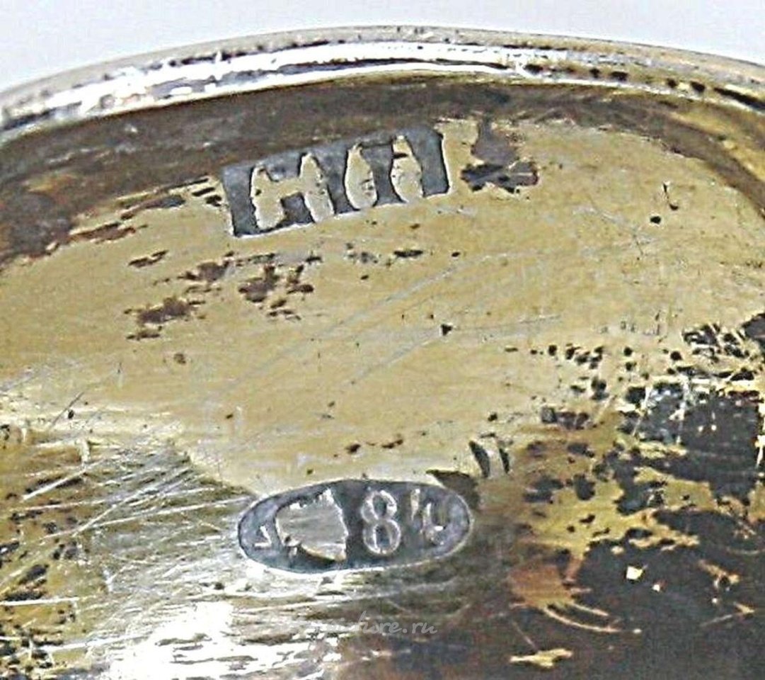 Русское серебро , Щипцы для сахара из позолоченного серебра