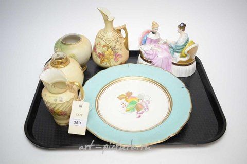 Royal Vienna, Декоративные слоновые фарфоровые предметы Роял Вустер и другие предметы коллекции (6)