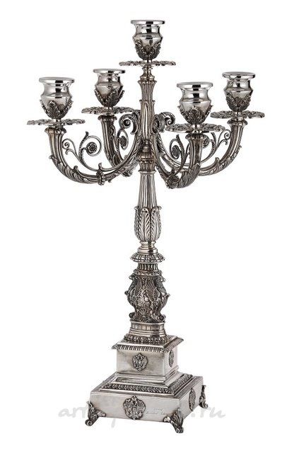 Подсвечник Anna Pavlova, Faberge, Фаберже, серебро