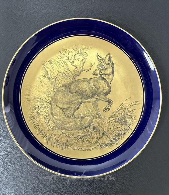 Теодор Кернер. Настенная тарелка с охотничьим сюжетом. 1962-63 гг