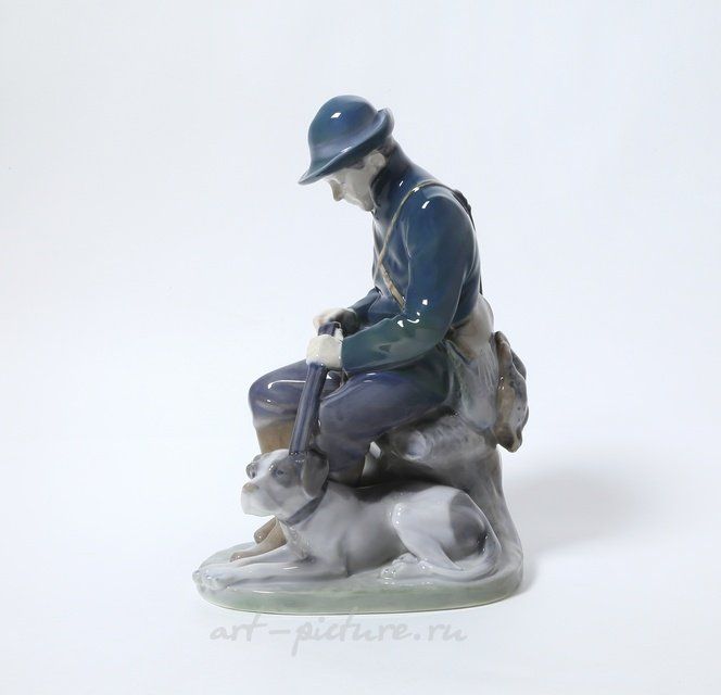 Охотник с собакой. Дания, г. Копенгаген, Royal Copenhagen