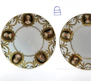 Тарелки Роял Вена, ручная работа, диаметр 10 дюймов