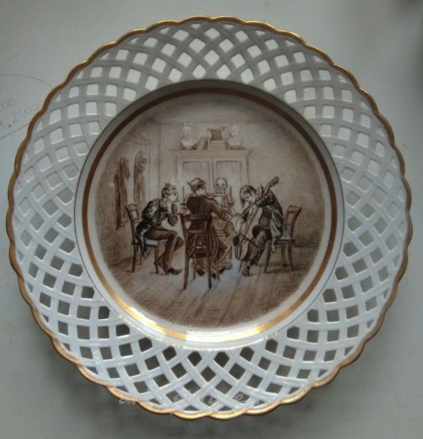 Художественная тарелка KPM