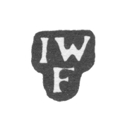 Клеймо мастера Фейербах Иоганн Вендель - Ленинград - инициалы "IWF"