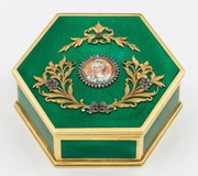 Decorative box with a miniature portrait