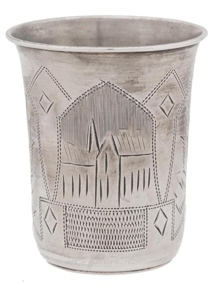 Русское серебро , Пять предметов русской и польской серебряной посуды