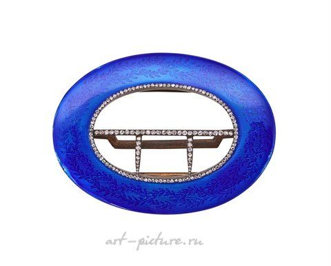 Русское серебро, ФАБЕРЖЕ, РУССКАЯ ПОЗОЛОЧЕННАЯ СЕРЕБРЯНАЯ ПРЯЖКА ДЛЯ РЕМНЯ