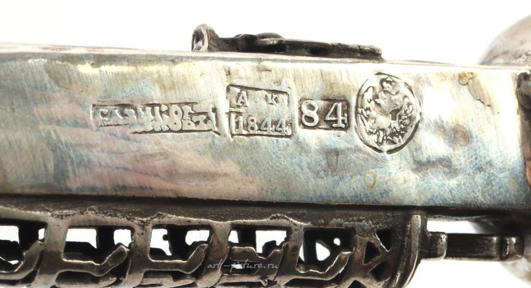 Русское серебро , Серебряная точилка Торы русского еврейского происхождения, изготовлена в 1844 году.