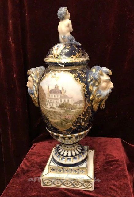 Royal Copenhagen ваза 19 век