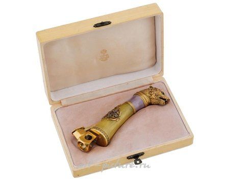 Русское серебро, Русский серебряный папиросный нож с позолотой 84 пробы и бриллиантами