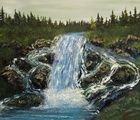 купить Водопад масло, холст 