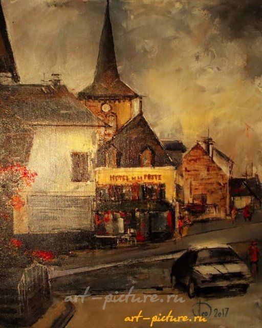 Французский вилляж акрил,холст