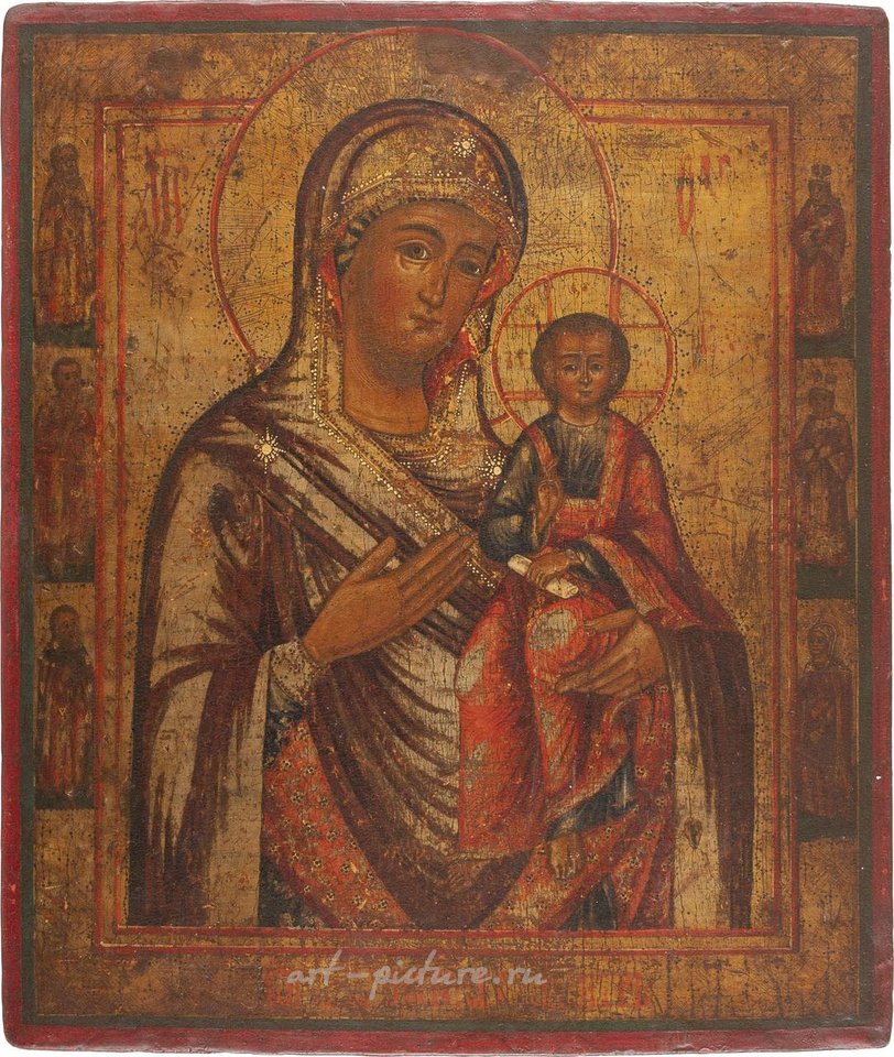 Русское серебро , Большая икона с Образом Божией Матери Смоленской