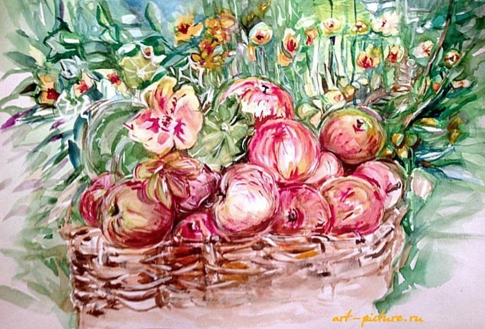 Немного витаминчиков бумага, акварель 