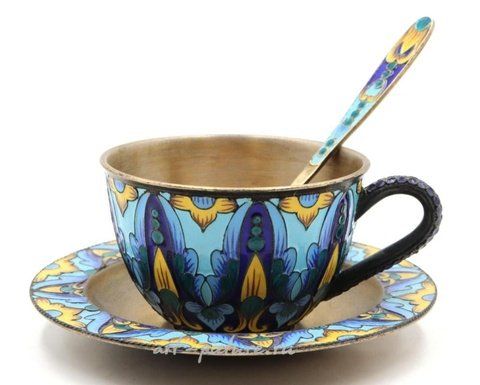 Русское серебро, Антикварная фигурная серебряная чаша