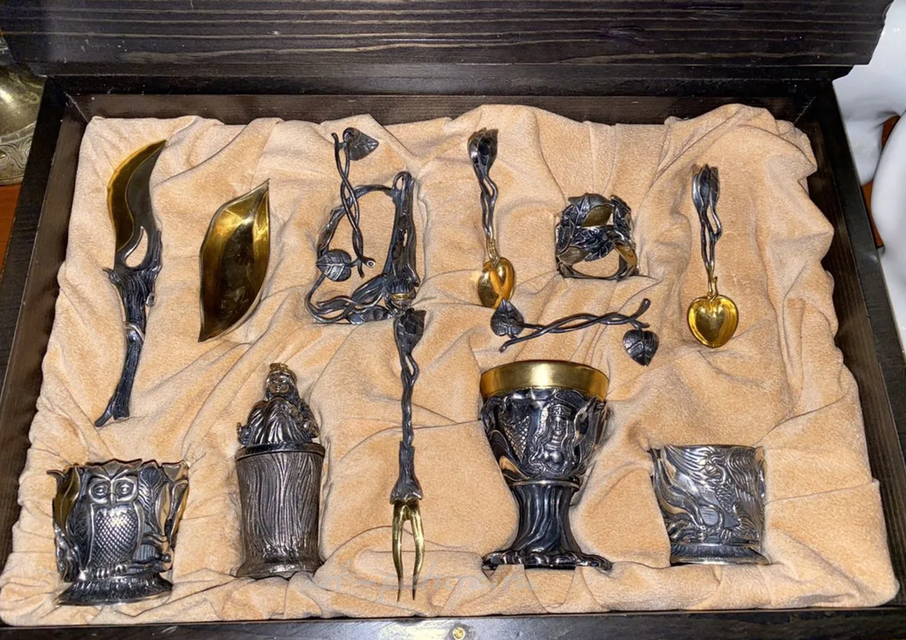 "Silver set of Russian fairy tales"