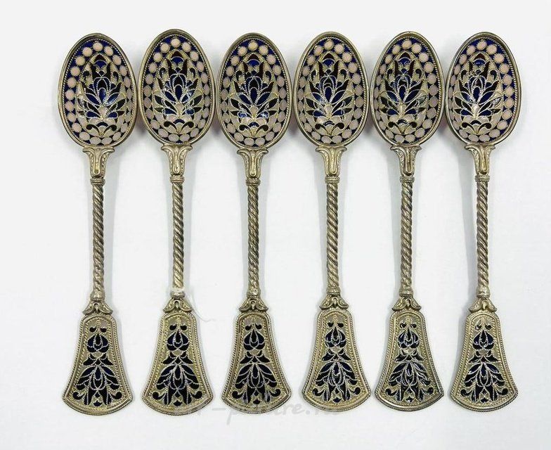 Ложка Витражная Эмаль Серебро Евгений Бутенко