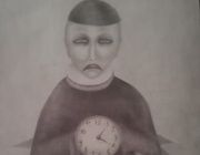 Часовщик бумага,карандаш 